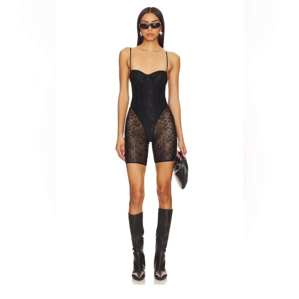 Lurin Catsuit in Black GUIZIO M